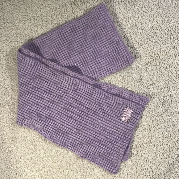 COACH wool blend knit scarf - Picture 2 of 5